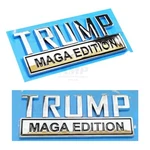 2PC Trump Chrome Maga Edition Emblem Badges Fits Chevy Toyota Hon Ford Car Truck. Fixed Price $11.99.