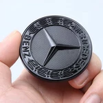 For Mercedes-benz Front Hood Emblem Classic Black Flat Laurel Wreath Decal Badge. Fixed Price $12.85.
