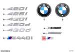 Genuine Bmw G22 G23 G26 420DX 420I 1.6 Badge Side Panel 51148088378. Fixed Price $77.96.