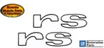 1967 Camaro Fender "rs" Emblems Pair Rallysport 3904573. Fixed Price $32.99.