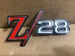 Gm 1968-69 Z/28 Camaro Red/white Metallic Emblem Logo 3943255-6 **. Fixed Price $90.00.