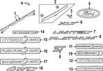 Genuine Ford Hatch Emblem LB5Z-9942528-G. Fixed Price $22.62.