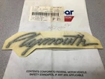 New Plymouth Emblem Oem Voyager Caravan Grand Decal 0QD25SCDAB ST40. Fixed Price $50.00.
