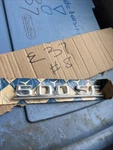 Mercedes-benz Rear Lid Model Badge 500SE 126-817-05-15 For Mbz 79-91. Fixed Price $172.44.