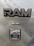 1982 Dodge Ram Mini Van Right Side Fender Door Emblem Logo Badge Symbol Set. Fixed Price $50.00.