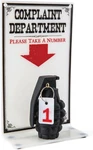 Bigmouth Inc. The Complaint Department Sign, Funny Joke Decor For Your Work Desk. Fixed Price $28.95.