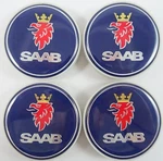 4PCS 63MM Saab Blue Wheel Center Hubcaps Rim Emblems Badges. Fixed Price $29.99.