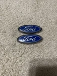 Pair X2 Ford Oval Rear Tailgate Emblem Badge Blue Oem F0CB-5842550-AC. Fixed Price $30.00.