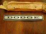 1964 Dodge Emblem Script Badge 2480292 Dart Nos Deck Lid Nameplate. Fixed Price $175.00.