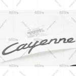 Genuine Porsche Cayenne Rear Trunk Emblem Black 2003-2010 9555592370003C. Fixed Price $64.95.
