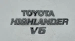 01 - 07 Toyota Highlander V6 Chrome Rear Tail Gate Emblem Logo Badge Nameplate. Fixed Price $33.99.