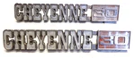 (2) 1971-1972 Chevrolet Cheyenne 30 Truck Fender Emblems Gm 3994684 Oem. Fixed Price $145.00.