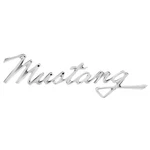 United Pacific F6802 Chrome Die-cast Mustang Script Emblem One. Fixed Price $18.95.