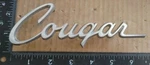 Mercury Cougar Circa '72 Script Metal Emblem D1WB 16098 Aa (3045). Fixed Price $20.00.
