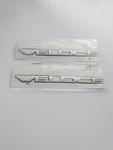 Alfa Romeo Guilia 280HP Veloce Chrome Silver Badge Emblem Set 50544414. Fixed Price $70.00.