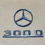 Mercedes-benz W124 1988 Sedan Rear Trunk Lid Emblem Set 2017580058 OM603 300. Fixed Price $99.00.