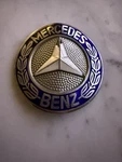 Mercedes W108 W109 W110 W111 Genuine Emblem Hood Star Grill Front Enamel. Fixed Price $87.50.