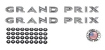 Fender Emblem Letter Set For 1964 Pontiac Grand Prix Models Made In The Usa. Fixed Price $315.98.