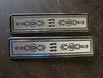 Nos Oem Ford 1975 1978 Ltd Head Light Lamp Door Emblems Ornaments 1976 1977 Trim. Fixed Price $129.00.