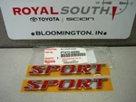 Toyota RAV4 Sport Red Emblems Genuine Oem. Fixed Price $82.75.