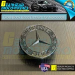 Amg Hood Emblem Gloss Black Front Flat Laurel Wreath Badge Mercedes Benz 57MM Oe. Fixed Price $24.99.