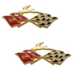 Chevy Impala Rear Quarter Panel Gold Flags Deer Emblems 1959 Chevrolet. Fixed Price $127.95.
