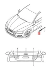 Audi RS5 Coupe Sportb. Sportback Trim Wing 8W6853601DT94. Fixed Price $104.14.