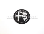 Alfa Romeo Alfetta GTV6 Wheel Cap Emblem 48 Mm Black Silver Oem New. Fixed Price $12.00.