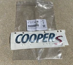 New Genuine Oem Mini Cooper S Rear Trunk Tailgate Chrome Badge Emblem 2755618. Fixed Price $34.99.