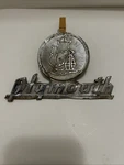 Vintage Plymouth Trunk Emblem Metal Badge, Early 40 S, Missing Pins. Fixed Price $45.95.