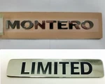Genuine Emblem Badge Mitsubishi "montero", "limited" Logos Rear 01 - 06. Fixed Price $55.50.