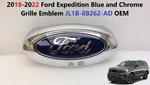 2018-2022 Ford Expedition Blue And Chrome Grille Emblem JL1B-8B262-AD Oem. Fixed Price $50.00.