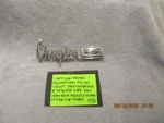 Chrysler Mopar Factory Oem Metal Trim Script Emblem # 2276373 Free Shipping. Fixed Price $48.00.