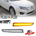 Ford Fusion 2010-2012 Clear Amber Led Front Bumper Side Marker Signal Lights. Fixed Price $22.99.