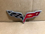 Chevrolet Corvette Flag Emblem Logo QAD-0195490 (missing Pins) **. Fixed Price $23.50.