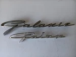 1962 Ford Galaxie 500 Front Fender Nameplate Molding Emblem Script Trim Custom. Fixed Price $70.00.