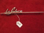 Buick Sabre, 1964, 1963 Left Side Quarter Panel Script, Emblem # 4416717. Fixed Price $30.00.