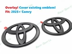Overlay Matte Black Front Grille Rear Tailgate Toyota Logo Emblem 2025+ Camry. Fixed Price $46.76.