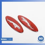97-06 Jaguar X100 XK8 Xkr Right & Left Fender Wing Logo Emblem Badge Red. Fixed Price $131.23.