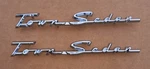 1955-1956 Ford Town Sedan Script Emblems Free Shipping Usa. Fixed Price $70.00.