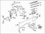 Genuine Mercedes R230 Sl Symbol Plate 2308174820. Fixed Price $57.91.