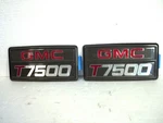 2-GENUINE Oem Gmc T7500 Med Duty Cab-over Truck Body Side Nameplate Emblems. Fixed Price $29.99.