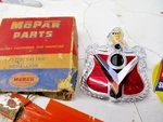 Nos 1954 Dodge Meadowbrook Hood Grille V8 Emblem Chrome & Plastic 1541164. Fixed Price $695.00.