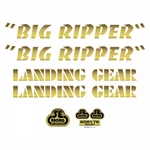 Bikes Big Ripper Gold Decal Set - Genuine Sticker Kit For Bmx & Custom Builds. Fixed Price $27.64.