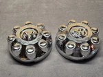 Two Chrome Peel Dodge Ram 2500 3500 8 Lug 52121450AB Oem Center Hub Cover Rim. Fixed Price $92.67.