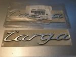 Nos Genuine Porsche 911 Targa Satin Aluminum Decklid Emblem 99755923705. Fixed Price $55.00.