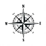 Compass Nesw Vinyl Decal For Jeep Car Truck Bumper Wall Window Decor. Fixed Price $8.50.