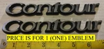 (1) Ford Contour Emblem No. 94BBF 42528 Aa E3. Fixed Price $5.00.