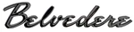New Old Stock Belvedere Emblem Script For 1960 Plymouth Models Mopar #1903998. Fixed Price $175.00.