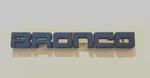 Front Fender Emblem Black Bronco 1987-91 Ford E7TZ-16720-DBK Matte. Fixed Price $32.00.